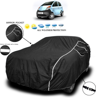 ANTHUB Car Cover For Tata Manza (With Mirror Pockets)(Black)