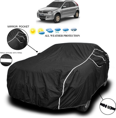 ANTHUB Car Cover For Mahindra Verito Vibe (With Mirror Pockets)(Black)