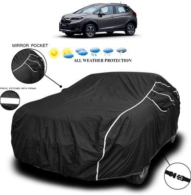 ANTHUB Car Cover For Honda WRV (With Mirror Pockets)(Black)
