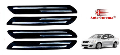 Auto Oprema Plastic Car Bumper Guard(Black, Silver, Pack of 4, Maruti, SX4)