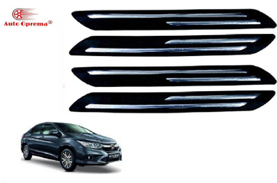 Auto Oprema Plastic Car Bumper Guard(Black, Pack of 4, Honda, Universal For Car)