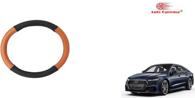 Auto Oprema Steering Cover For Audi Universal For Car(Black, Tan, Leatherite)
