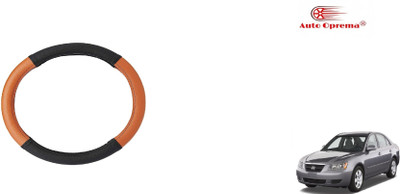 Auto Oprema Steering Cover For Hyundai Universal For Car(Black, Tan, Leatherite)