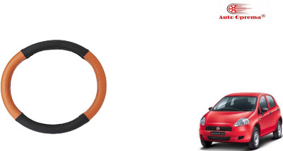 Auto Oprema Steering Cover For Fiat Universal For Car(Black, Tan, Leatherite)