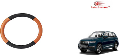 Auto Oprema Steering Cover For Audi Universal For Car(Black, Tan, Leatherite)