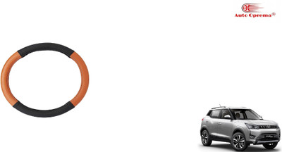 Auto Oprema Steering Cover For Mahindra Universal For Car(Black, Tan, Leatherite)