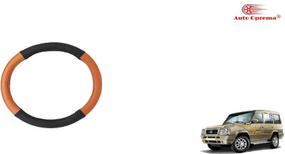 Auto Oprema Steering Cover For Tata Universal For Car(Black, Tan, Leatherite)