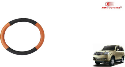 Auto Oprema Steering Cover For Tata Universal For Car(Black, Tan, Leatherite)