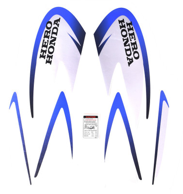 SunStick Sticker & Decal for Bike(Blue, Multicolor)