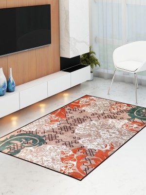 athom TRENDZ Multicolor Nylon Carpet(4 ft,  X 6 ft, Rectangle)