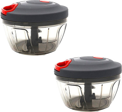 AKDIE AKDIE Grey 450 ml Chopper (Pack Of 2) Vegetable Chopper(2)