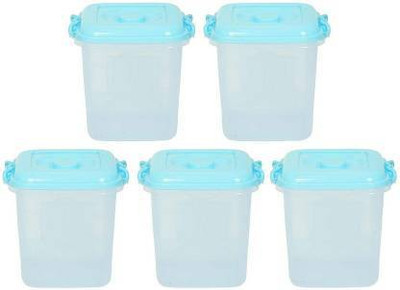YASHODEEP PLASTIC Plastic Utility Container  - 13 L(Pack of 5, Blue, Clear)