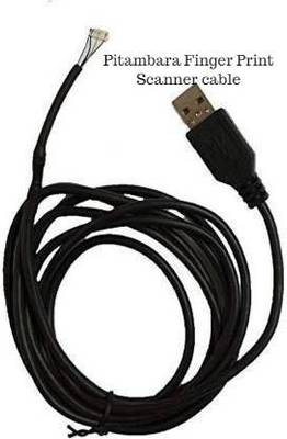 Pitambara Original Heavy Morpho Cable Wire mso-1300 e e2 e3 Finger Print Scanner 1.5 m Power Cord REPLACEMENT USB CABLE 1.5 m Micro USB Cable  (Compatible with Biomatric, Morpho Device, Finger Print Scanner, Black, One Cable)