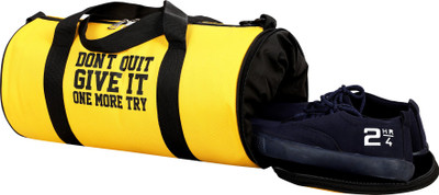 Dmade water resistant premium quality sports bag with separate shoe compartment(Yellow, Kit Bag)