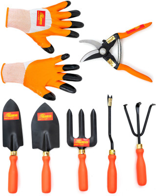 Globus GT-SET5-ORANGE-MJ-GSO Garden Tool Kit(6 Tools)