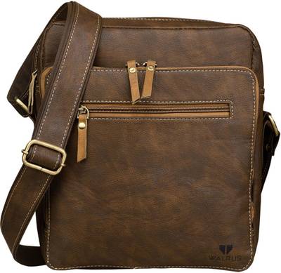 Walrus Men Brown Messenger Bag