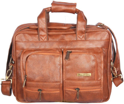 HANDCUFFS Men & Women Brown Messenger Bag