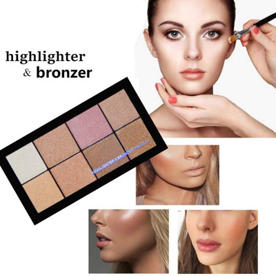 GFSU PRESSED SHIMMERY SHINY HIGHLIGHTER-BRONZING & Highlighter 02 Highlighter(MULTI)