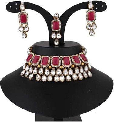 CATALYST Alloy Copper Pink, White Jewellery Set(Pack of 1)