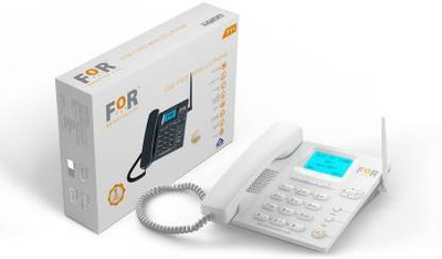 FOR GSM DUAL SIM F1+FIX WIRELESS PHONE,CORDED&CORDLESS white Corded & Cordless Landline Phone with Answering Machine(White) FOR GSM DUAL SIM F1+FIX WIRELESS PHONE,CORDED&CORDLESS white Corded & Cordless Landline Phone with Answering Machine(White)