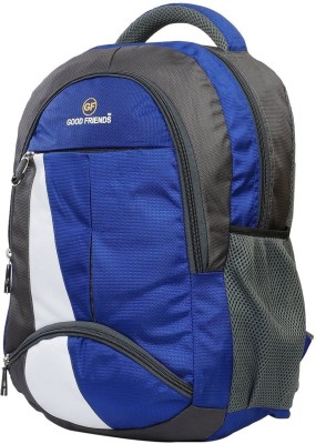 GOOD FRIENDS 15.6 inch Expandable Laptop Backpack(Blue)