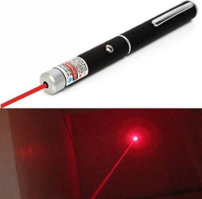 Iktu 5mW Red Laser Pointer Pen - Black (2 x AAA)(532 nm, RED)