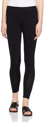 Any Fashion Footed  Ethnic Wear Legging(Black, Solid)