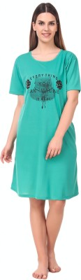 Bombshell Women Nighty(Green)