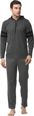 MACK JONNEY Solid Men Track Suit