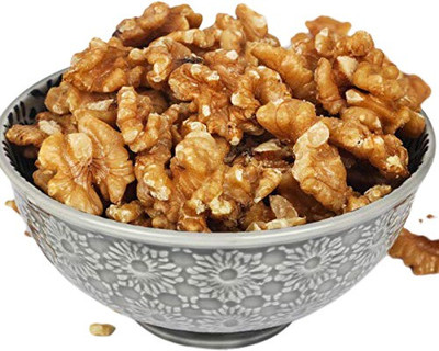 ORGANIC NATURE Walnut Kernels Akhrot Giri California Without Shell Grade 8 Piece Broken (Pack of 1kg) Walnuts(1 x 1 g)