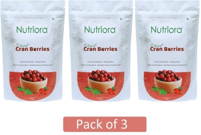 Nutriora Dried Cranberry (pack of 150gm*3) Cranberries(3 x 150 g)