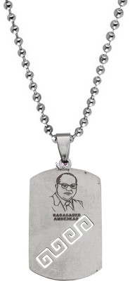 Sullery Dr Babasaheb Bhimrao Ramji Ambedkar Locket With Chain Sterling Silver Stainless Steel Pendant