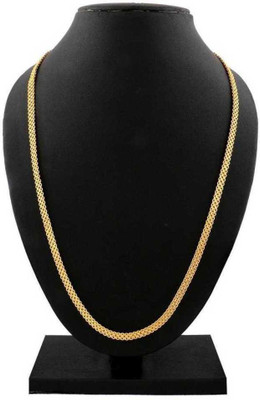 zebisco matt design gold plated chain for men and womens Gold-plated Plated Brass Chain