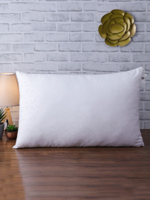 ROMEE Microfibre Solid Sleeping Pillow Pack of 1(White)