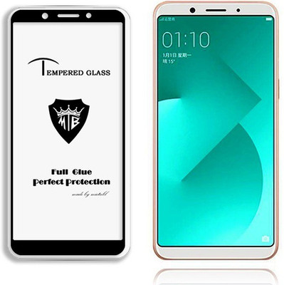 NaturalBuy Edge To Edge Tempered Glass for Oppo A83(Pack of 1)