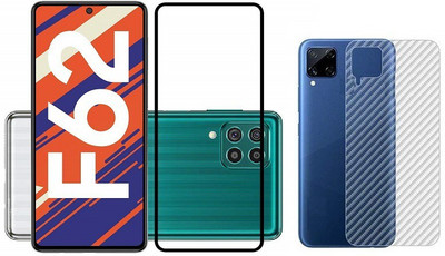 Bodoma Front and Back Screen Guard for Samsung Galaxy F62, Samsung Galaxy M62(Pack of 2)