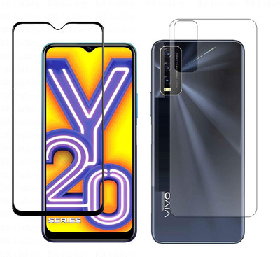 VOSKI Front and Back Tempered Glass for Vivo Y20(Pack of 2)