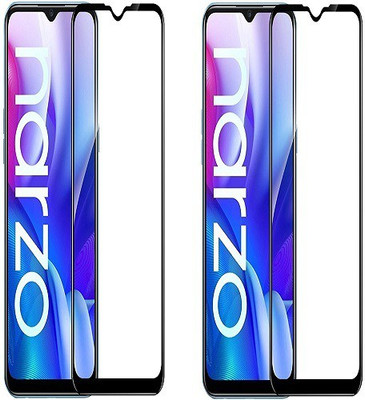 NIMMIKA ENTERPRISES Tempered Glass Guard for REALME NARZO 30A TEMPERED GLASS 11D(Pack of 2)