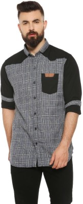 CAMPUS SUTRA Men Checkered Casual Grey Shirt