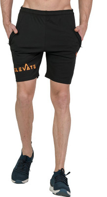 Leebonee Solid Men Black Regular Shorts