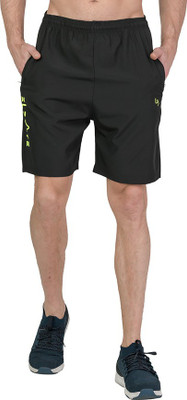 Leebonee Printed Men Black Regular Shorts