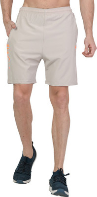 Leebonee Solid Men Grey Sports Shorts