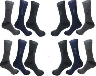 RAJAVI Unisex Mid-Calf/Crew(Pack of 12)