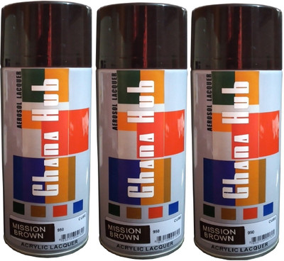 GHANA HUB PREMIUM CUBE 3PCS Double Multicolor Spray Paint 1350 ml(Pack of 3)