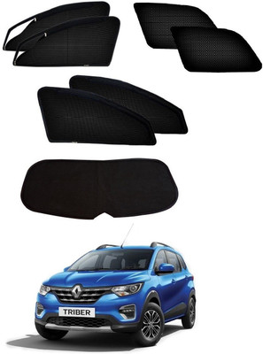 AuTO ADDiCT Side Window Sun Shade For Renault Triber(Black)
