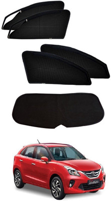 AuTO ADDiCT Side Window Sun Shade For Toyota Glanza(Black)