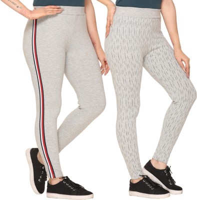 SHAUN Printed Women White, Grey Track Pants