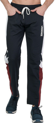 Leebonee Colorblock Men Dark Blue Track Pants