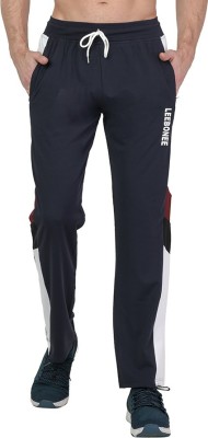 Leebonee Colorblock Men Dark Blue Track Pants