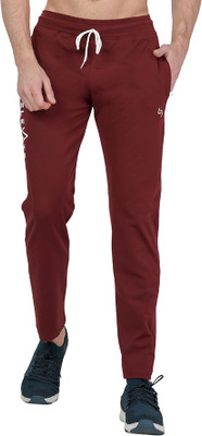 Leebonee Solid Men Maroon Track Pants